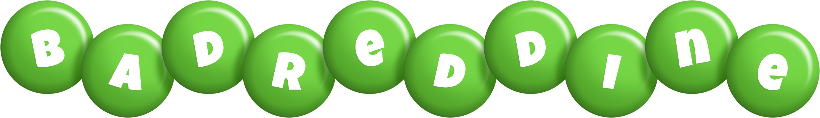 Badreddine candy-green logo