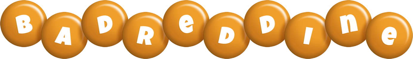 Badreddine candy-orange logo