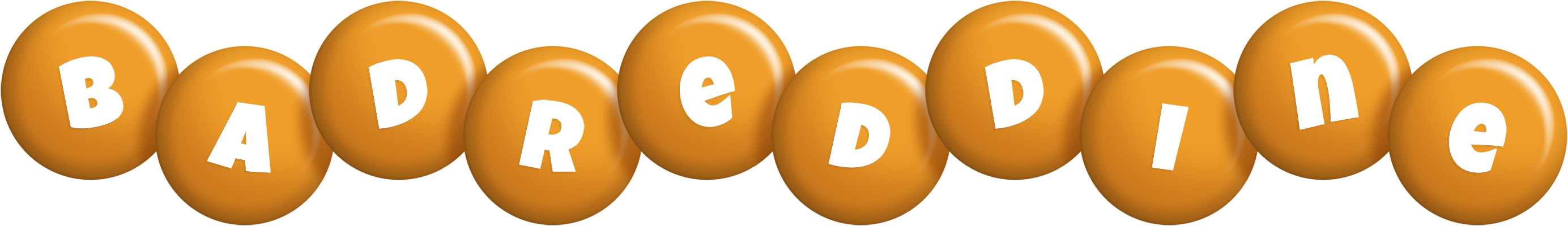 Badreddine candy-orange logo