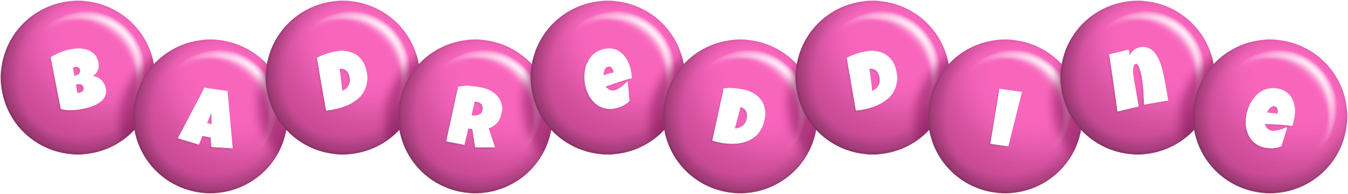 Badreddine candy-pink logo