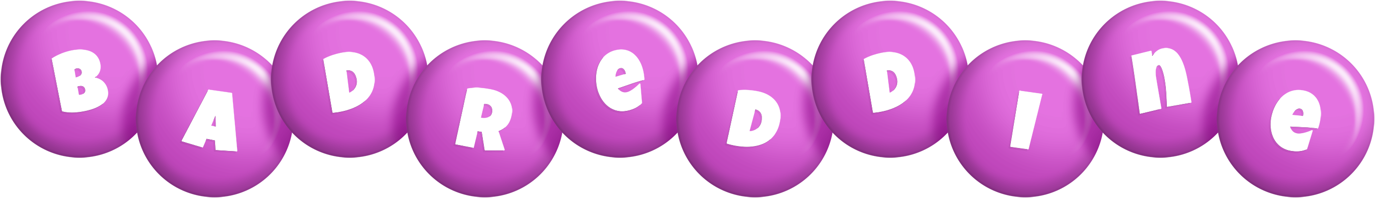Badreddine candy-purple logo