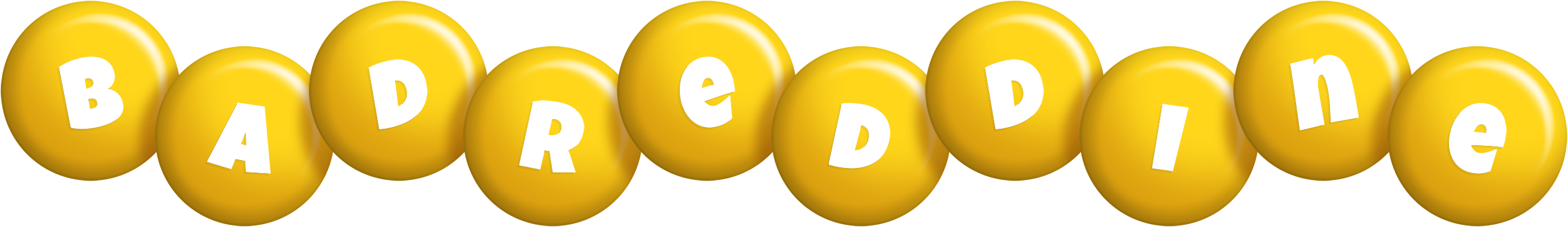 Badreddine candy-yellow logo