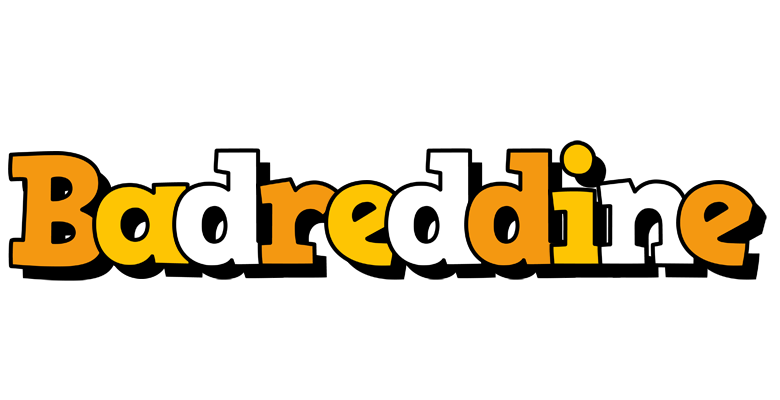 Badreddine cartoon logo