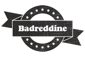 Badreddine grunge logo