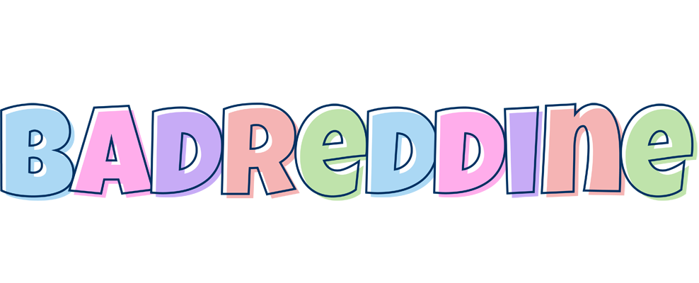 Badreddine pastel logo