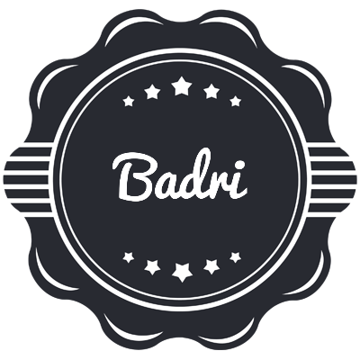 Badri badge logo