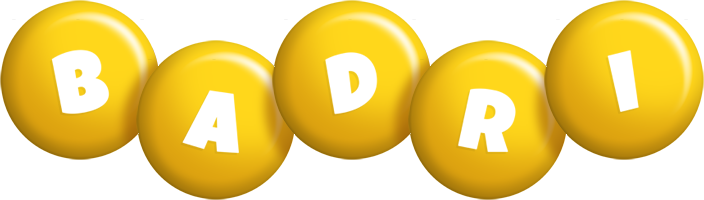 Badri candy-yellow logo
