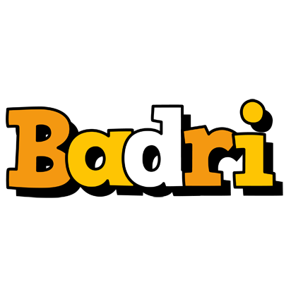 Badri cartoon logo