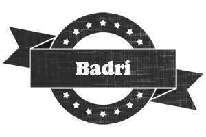 Badri grunge logo