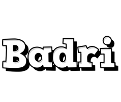 Badri snowing logo