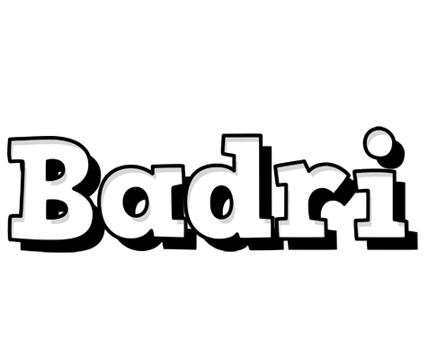 Badri snowing logo