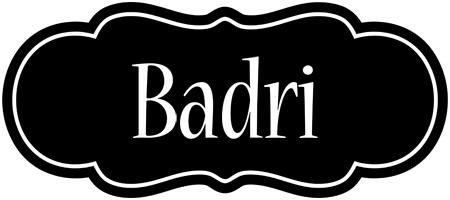 Badri welcome logo