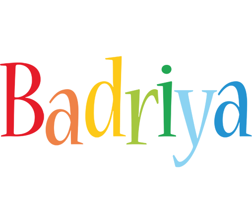 Badriya birthday logo