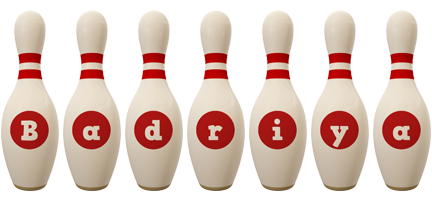 Badriya bowling-pin logo