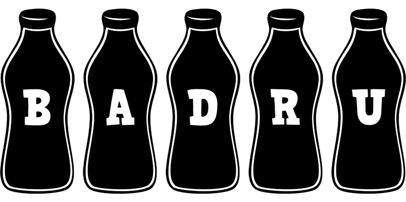 Badru bottle logo