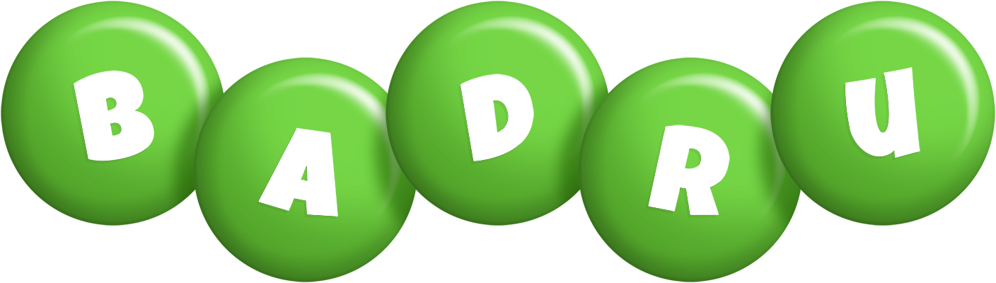 Badru candy-green logo