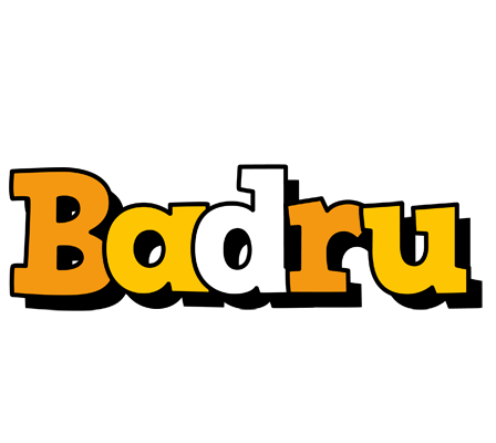 Badru cartoon logo