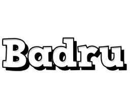 Badru snowing logo