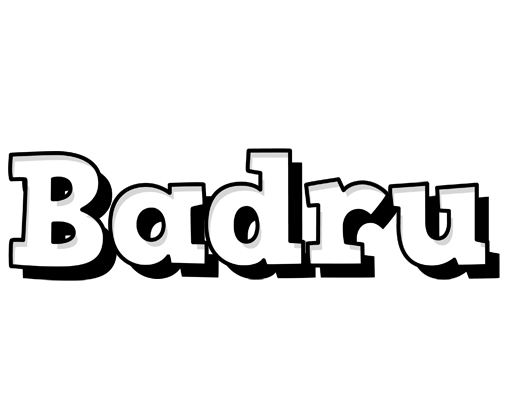 Badru snowing logo