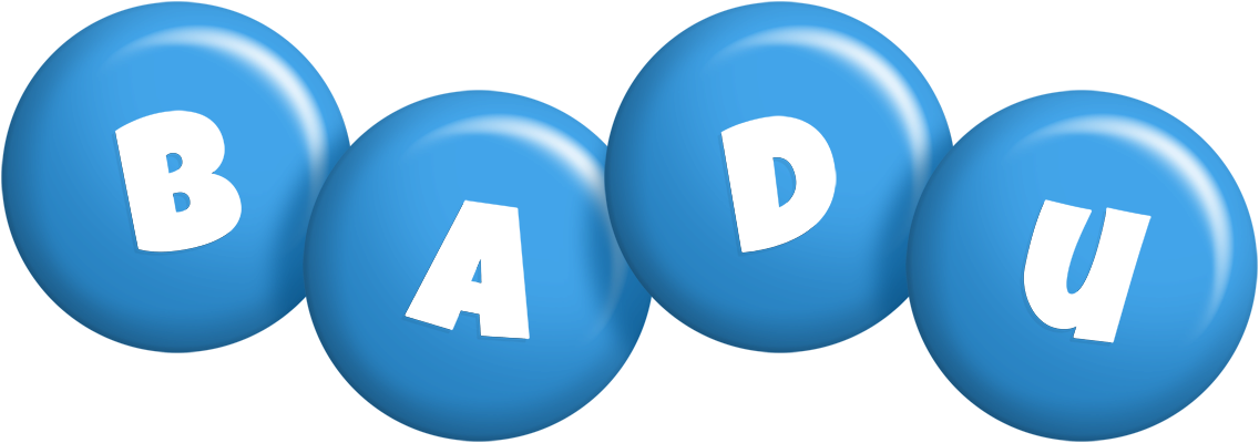 Badu candy-blue logo