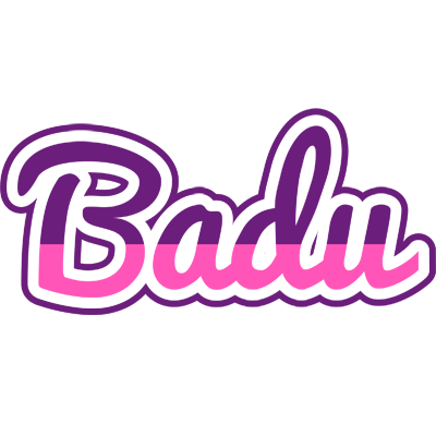 Badu cheerful logo
