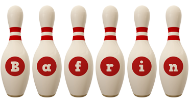 Bafrin bowling-pin logo