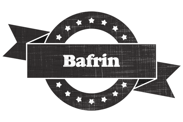 Bafrin grunge logo