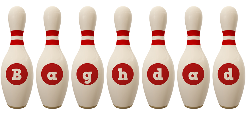 Baghdad bowling-pin logo