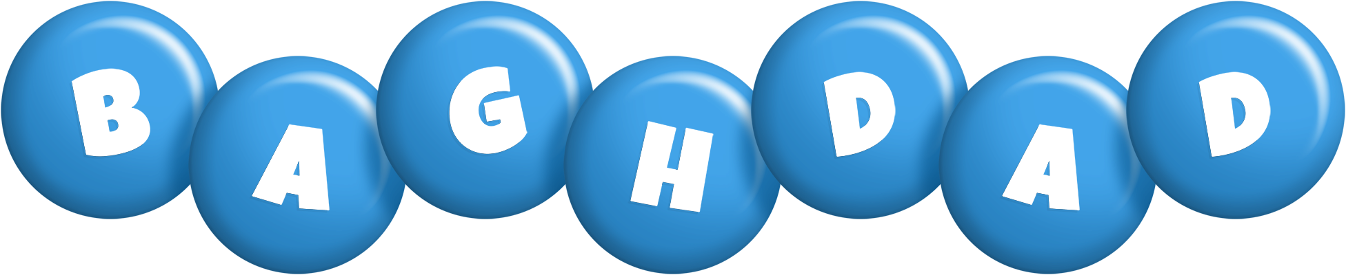 Baghdad candy-blue logo