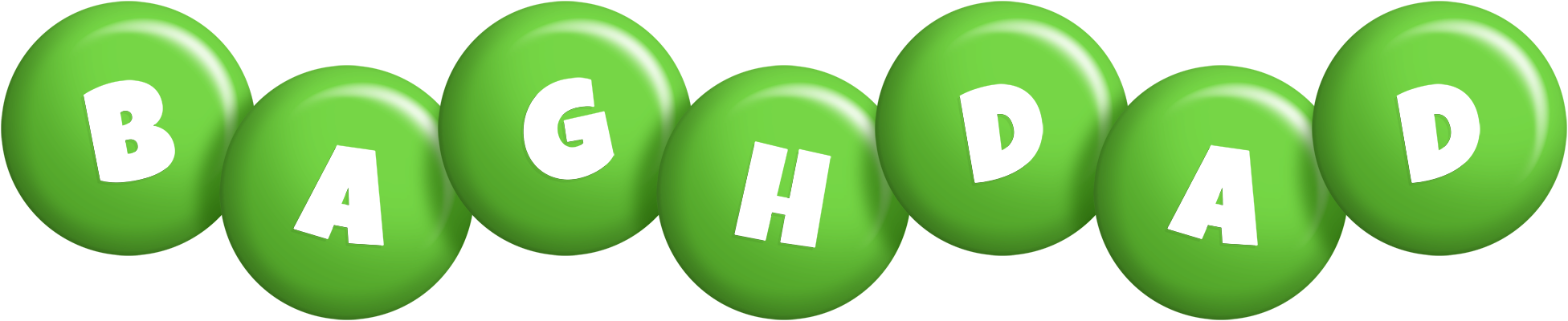 Baghdad candy-green logo