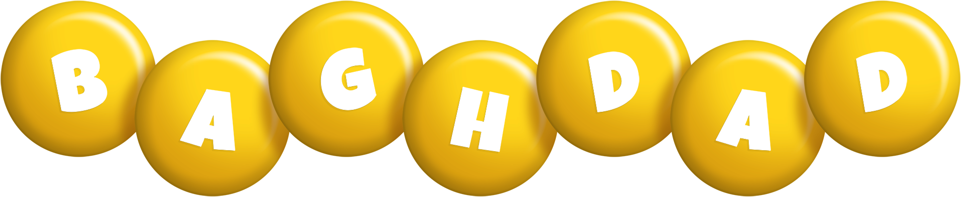 Baghdad candy-yellow logo