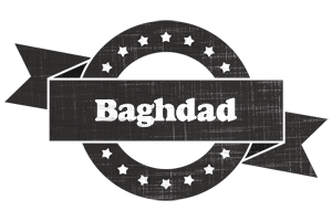 Baghdad grunge logo