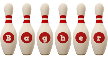 Bagher bowling-pin logo