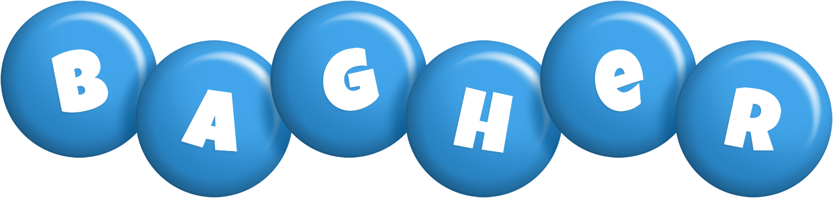 Bagher candy-blue logo