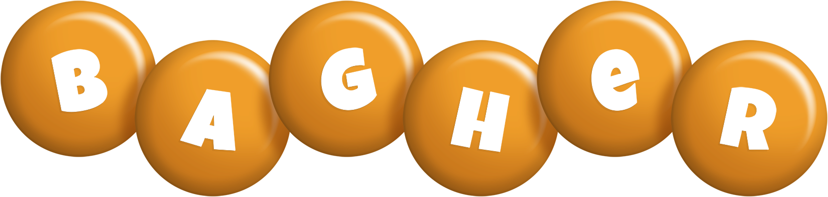 Bagher candy-orange logo