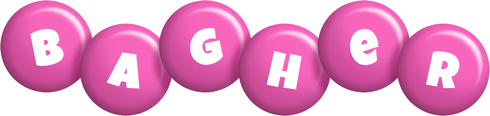 Bagher candy-pink logo