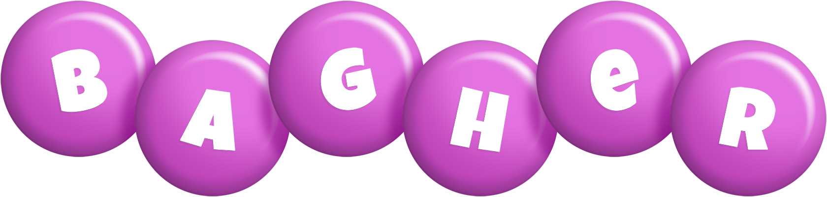Bagher candy-purple logo