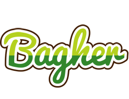 Bagher golfing logo