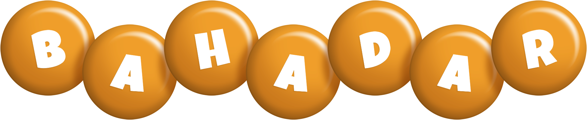 Bahadar candy-orange logo