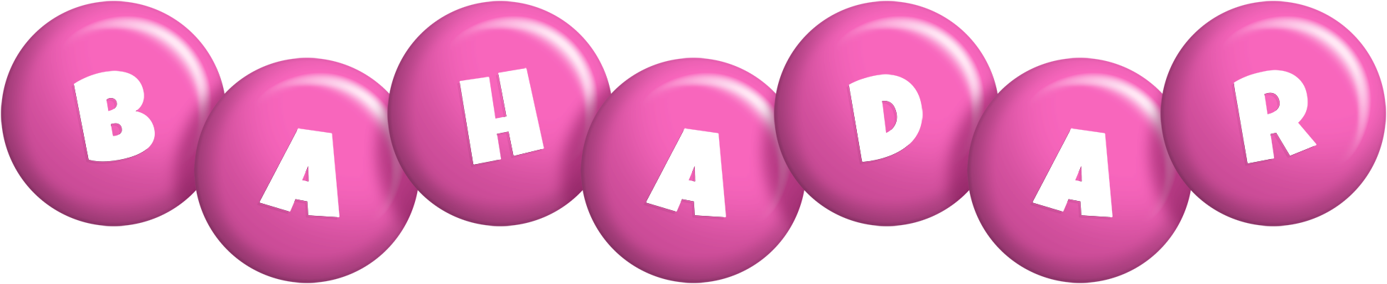 Bahadar candy-pink logo
