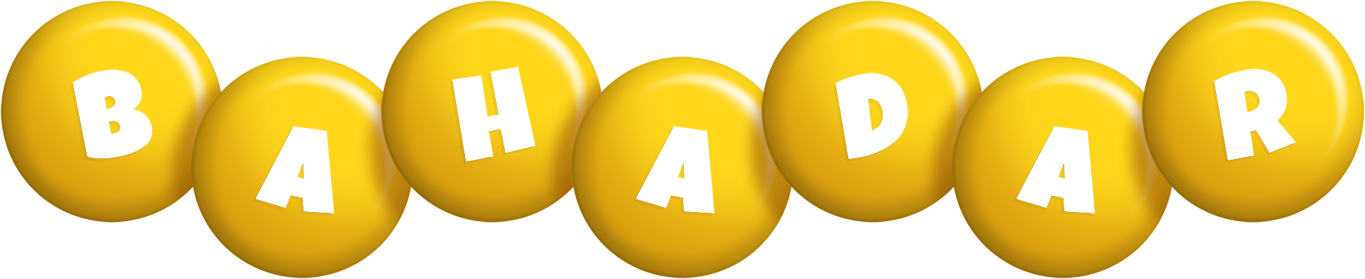 Bahadar candy-yellow logo