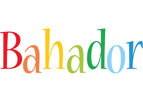 Bahador birthday logo