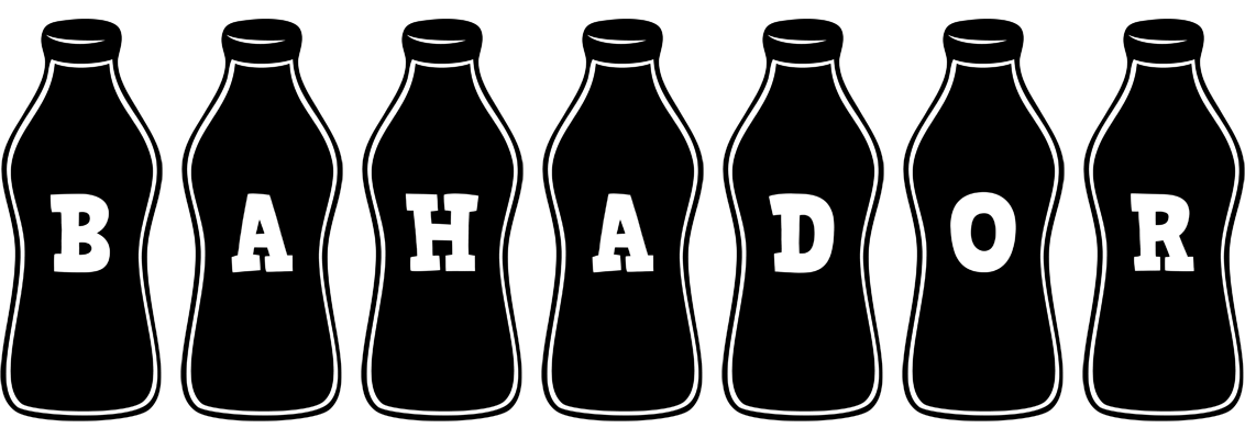 Bahador bottle logo
