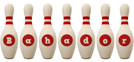 Bahador bowling-pin logo