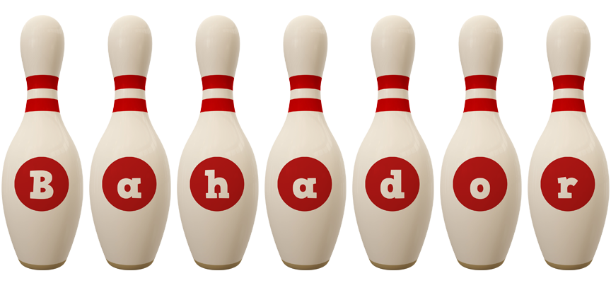 Bahador bowling-pin logo