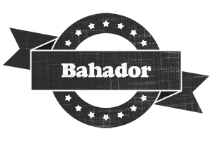 Bahador grunge logo