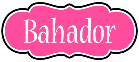 Bahador invitation logo