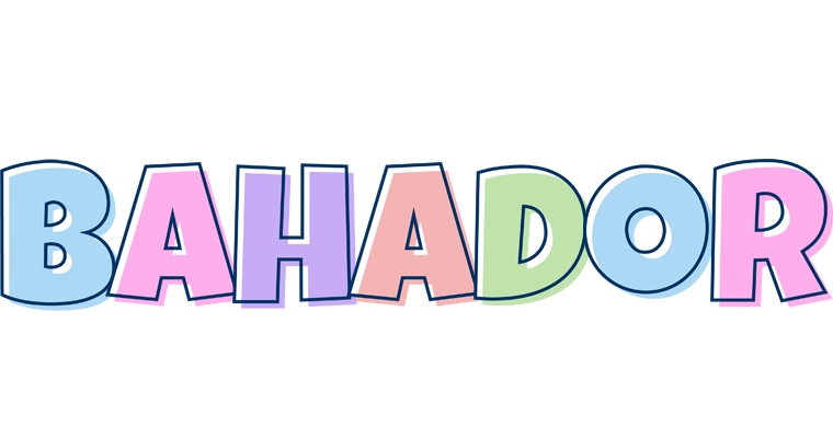 Bahador pastel logo
