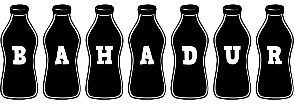 Bahadur bottle logo