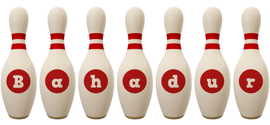 Bahadur bowling-pin logo